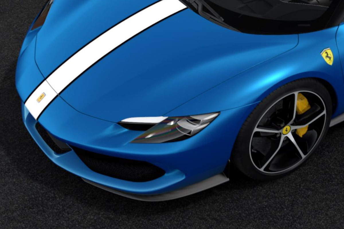 Ferrari 296 GTS Blu Atelier GT Rent Luxury Car Hire in Italy & Europe