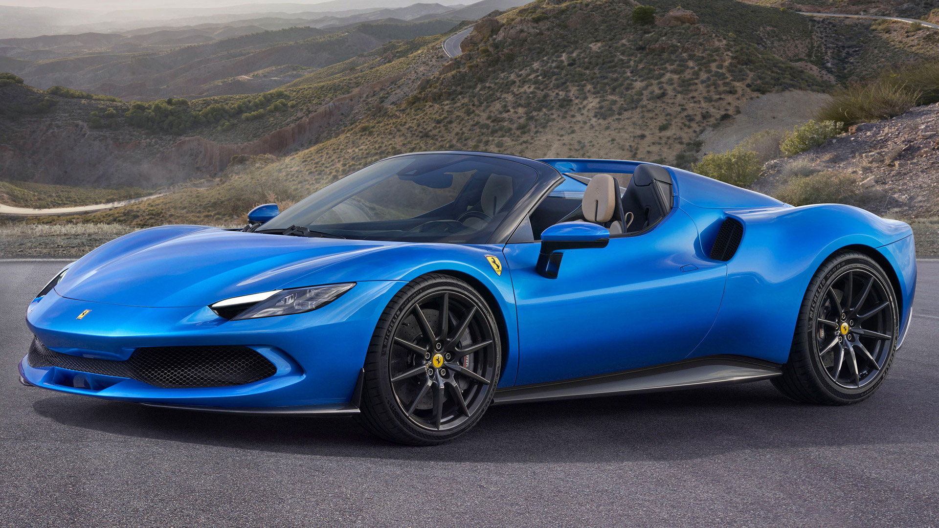 Ferrari 296 GTS Blu Atelier GT Rent Luxury Car Hire in Italy & Europe